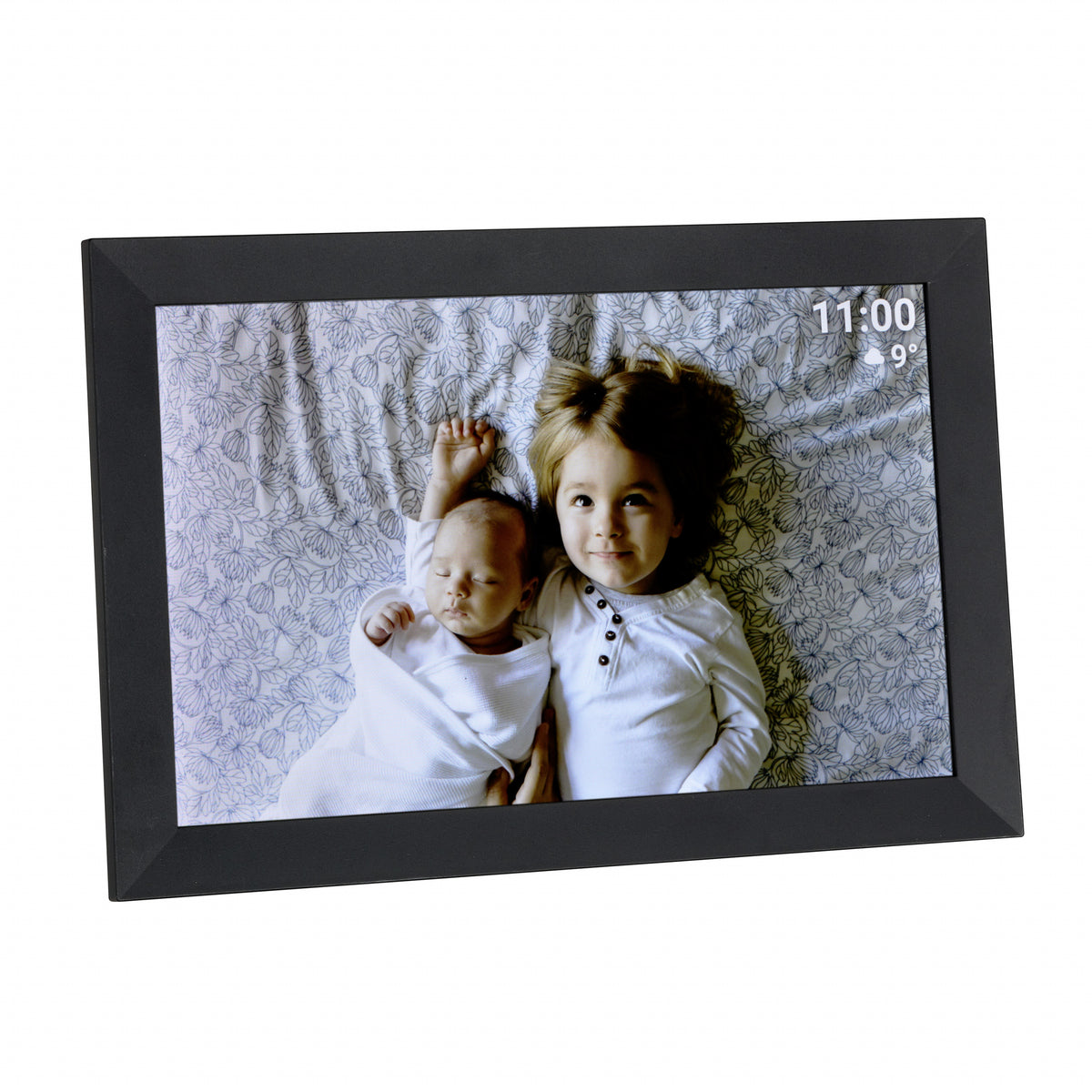 Digitale fotoframe met Frameo-app Zwart