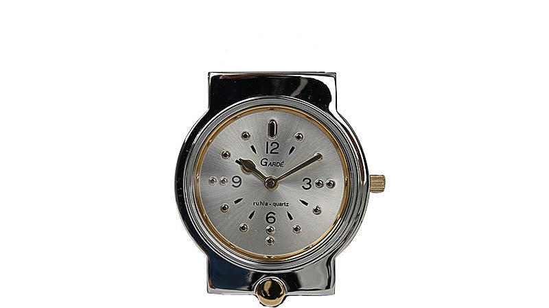 Gardé Staal bicolor Braille-Horloge 34mm Mesh