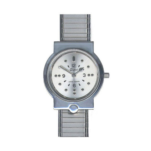 Gardé Staal Braille-Horloge 34mm mesh