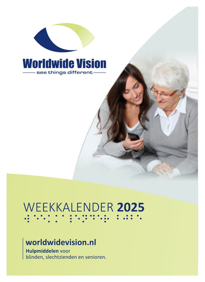 Weekkalender 2025 A4 Grootletter