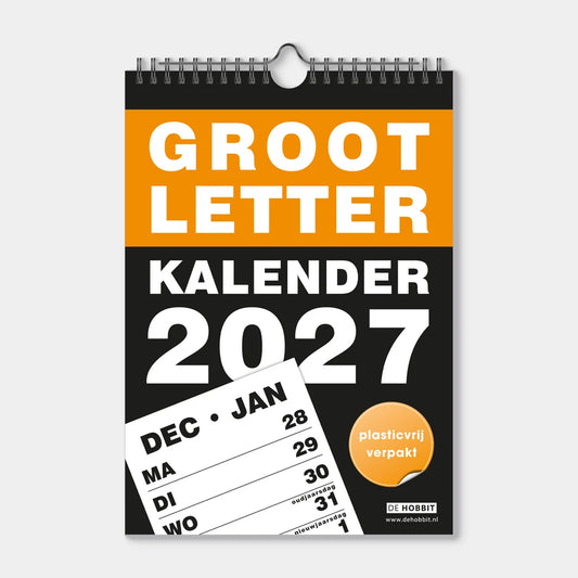 Large print weekly calendar 2024 format A4