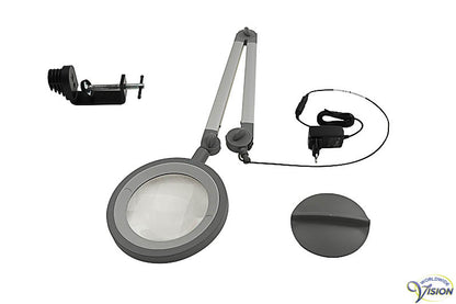 Waldmann magnifying lamp LED, diameter lens 160 mm, 1.85 magnification